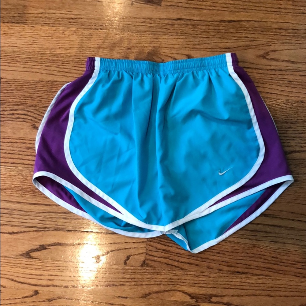 NIKE Dri-FIT Blue and Purple Running Shorts
